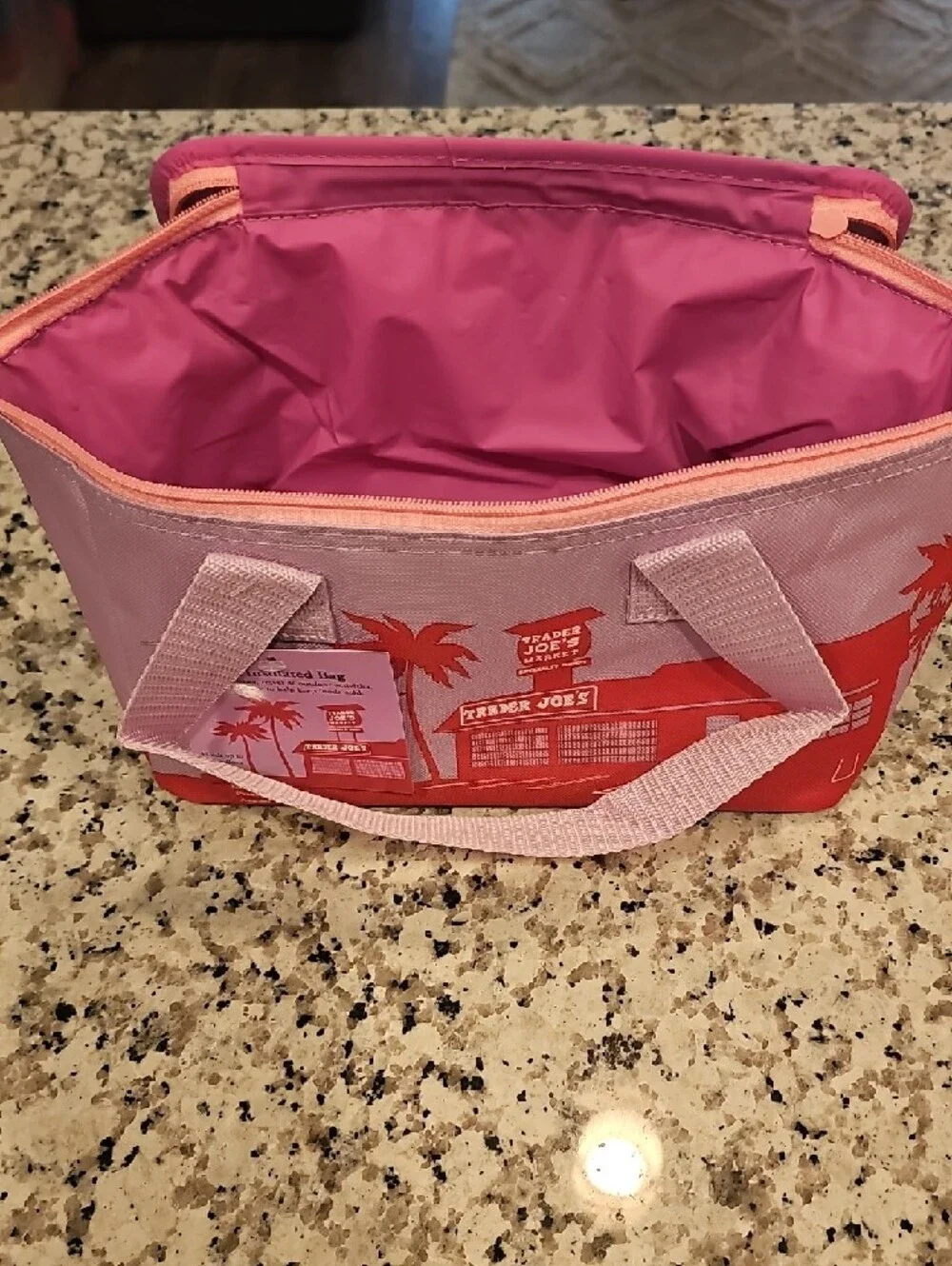 Trader Joe's Lunch Tote with Pink, Orange & Lime - Comes With All 3.